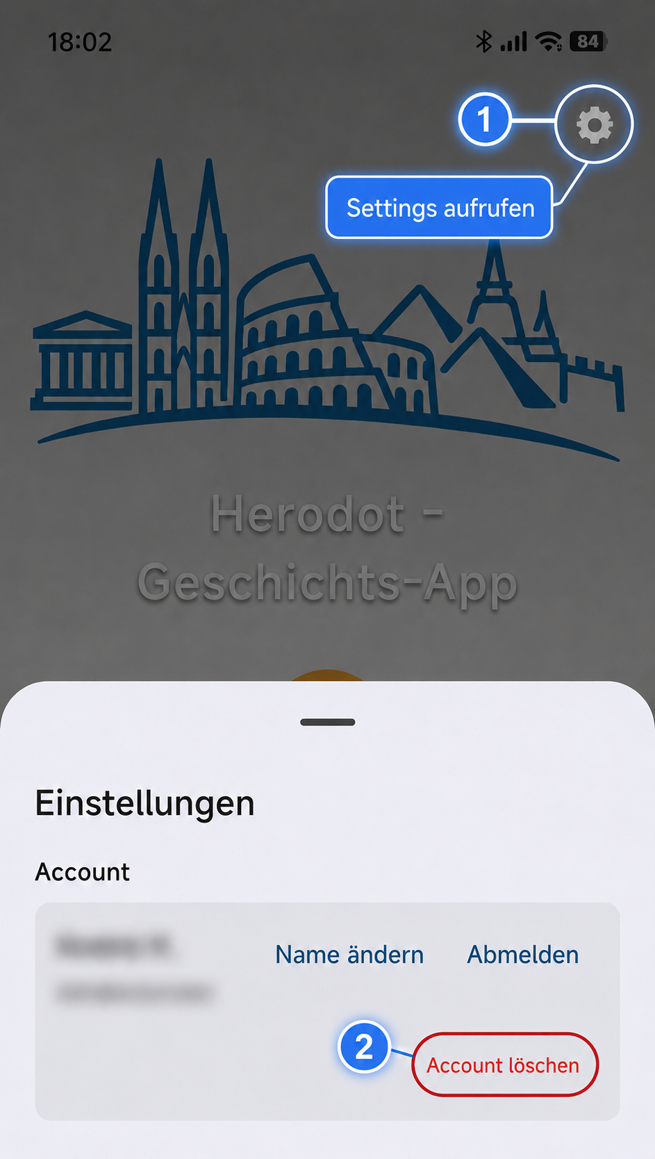 Account l&ouml;schen